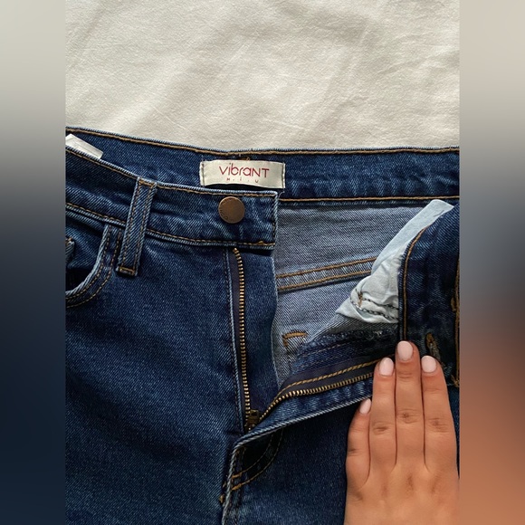 DARK BLUE MOM JEANS - Picture 3 of 4